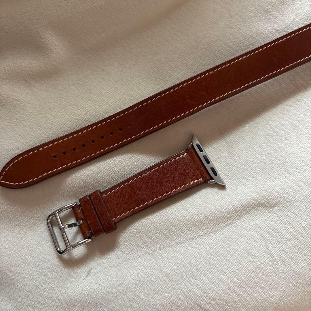 美品 レザーベルト HERMES AppleWatch アップルウォッチ ベルト