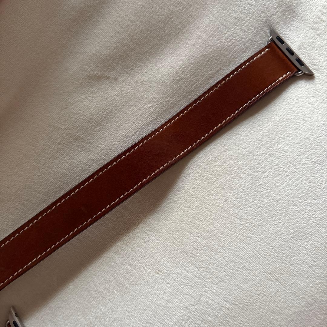 美品 レザーベルト HERMES AppleWatch アップルウォッチ ベルト