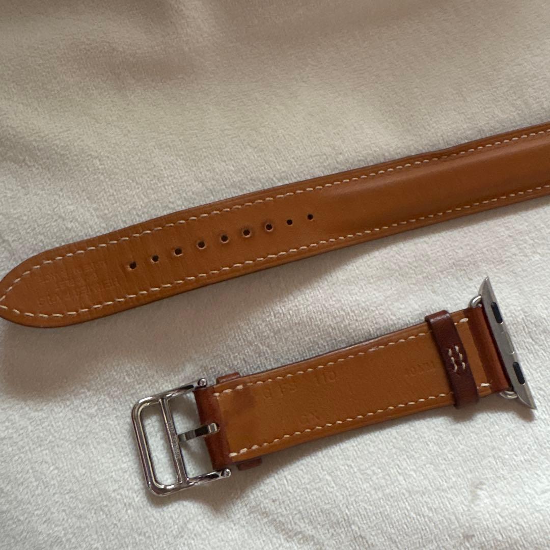 美品 レザーベルト HERMES AppleWatch アップルウォッチ ベルト