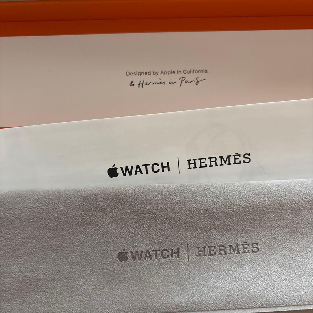 美品 レザーベルト HERMES AppleWatch アップルウォッチ ベルト
