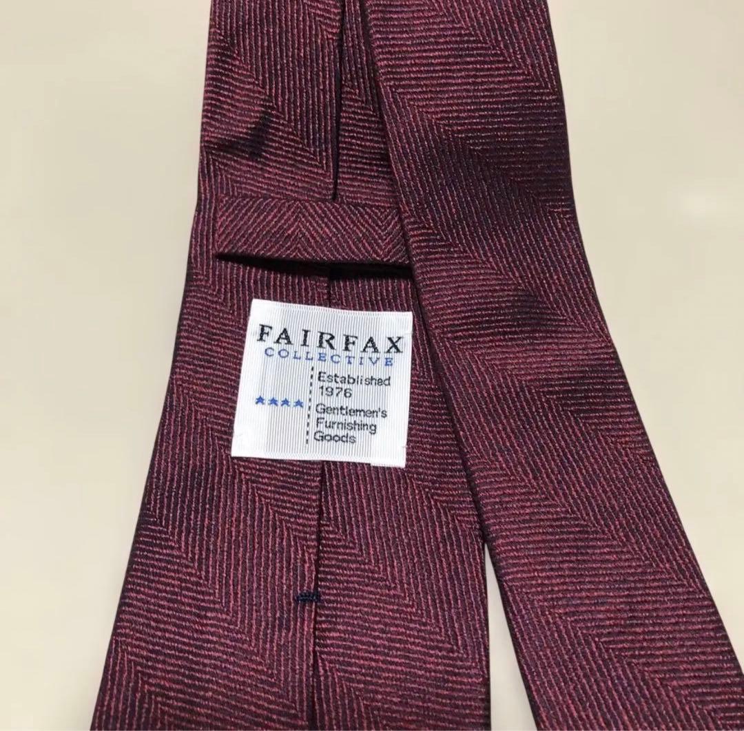 【未使用】FAIR FAX ヘリンボーン地メランジソリッドタイ