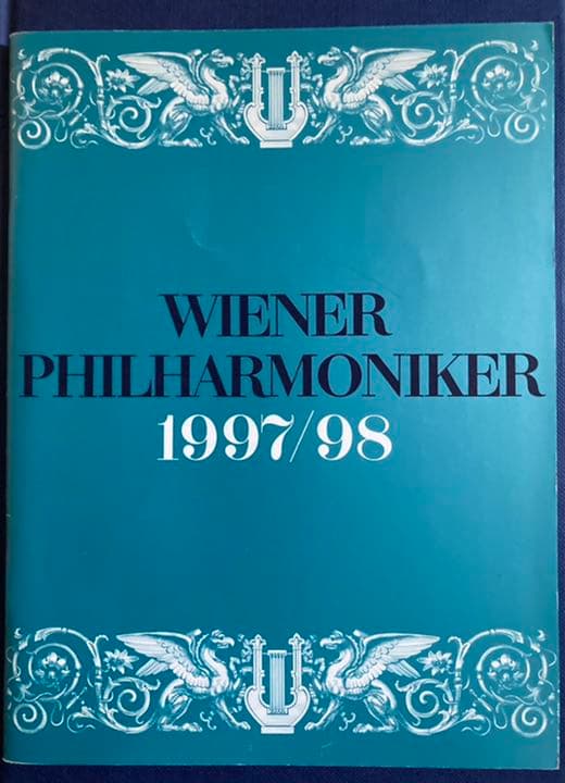 ウィーンフィル予約定期公演1997/98プログラム&チケット