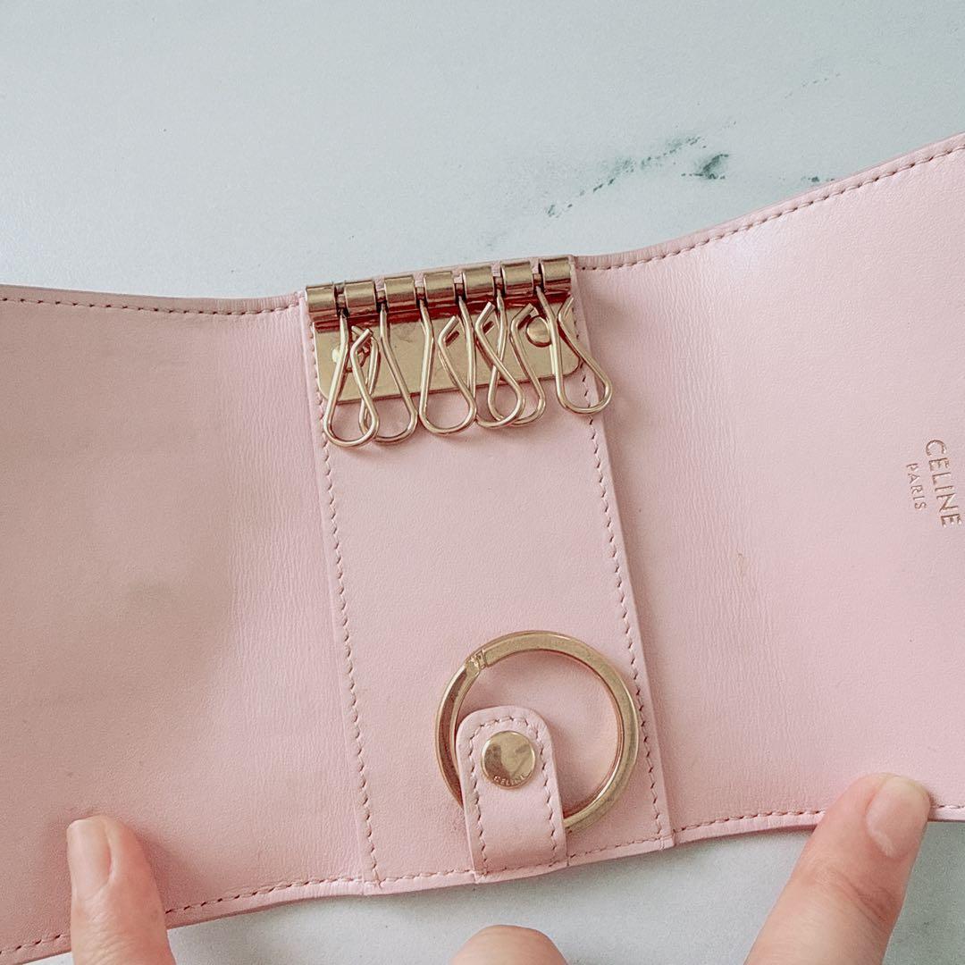 CELINE トリオンフ キーケース シャイニーカーフスキン