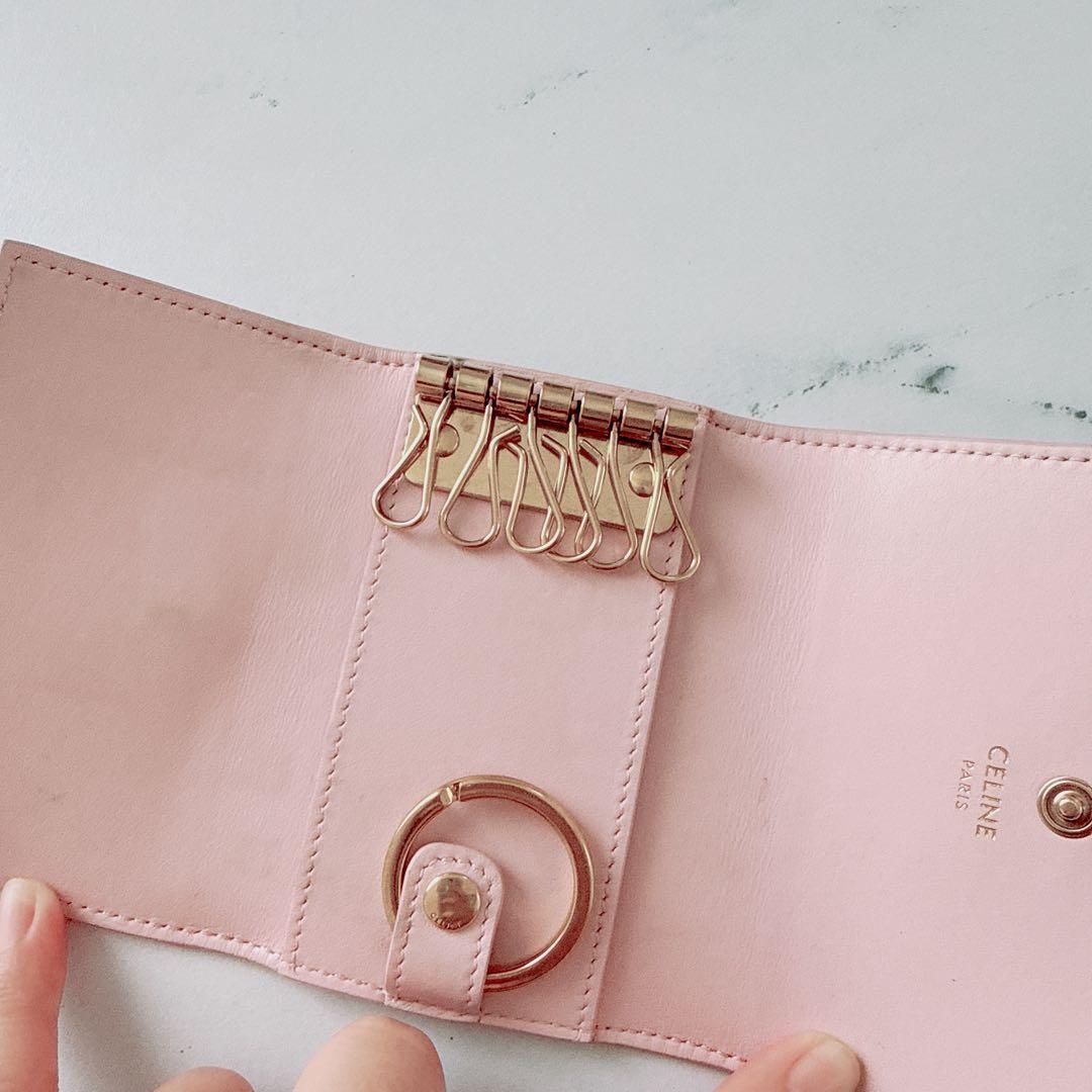 CELINE トリオンフ キーケース シャイニーカーフスキン