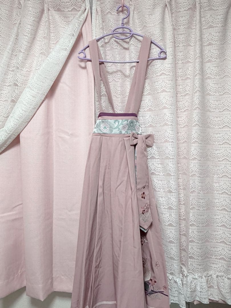 Amavel 鈴猫みくじの縁結スカート ピンク 和風 ロリィタ 和ロリ