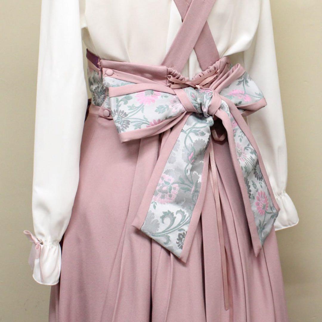 Amavel 鈴猫みくじの縁結スカート ピンク 和風 ロリィタ 和ロリ