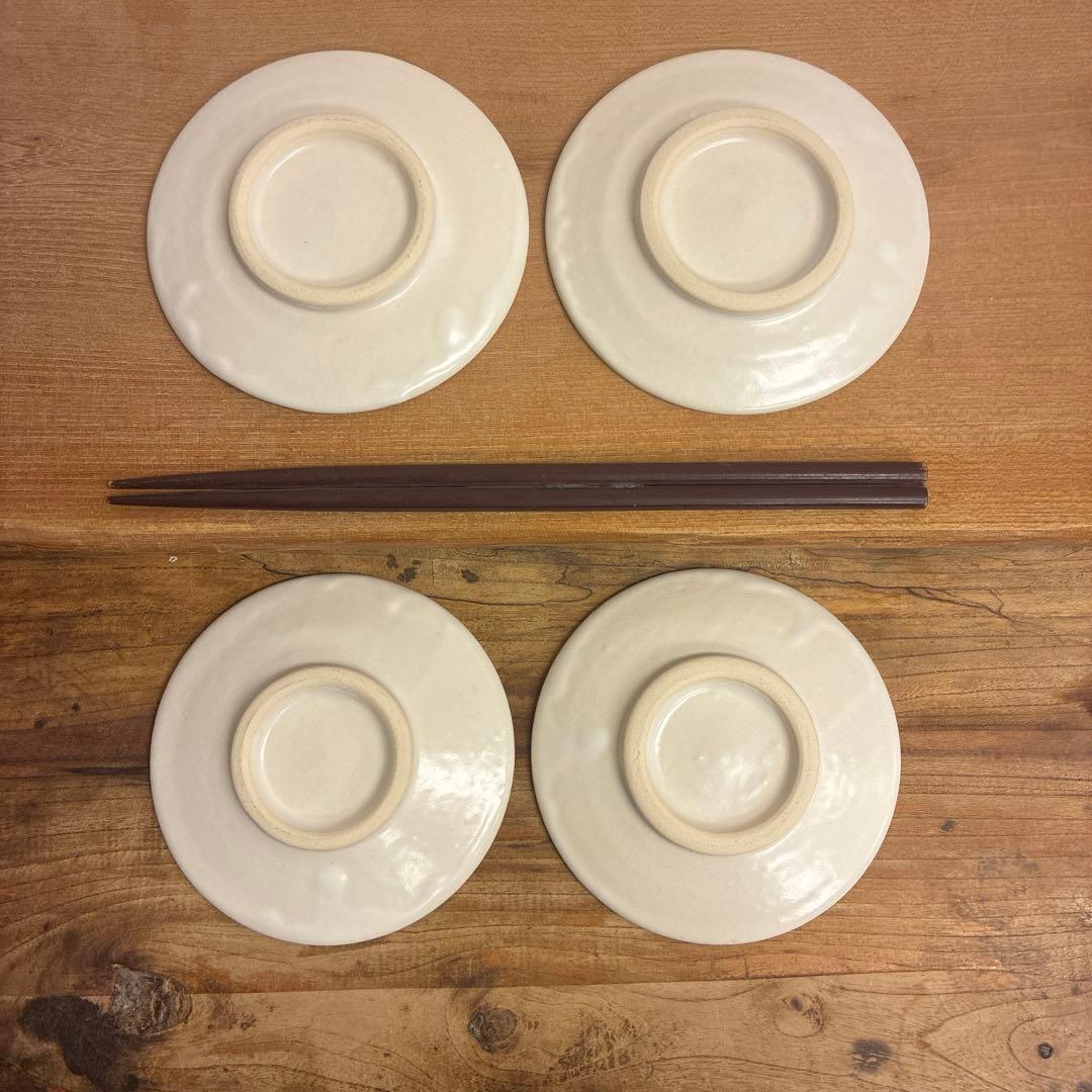 NBT　新品　陶器　陶芸作家　小皿4枚　252