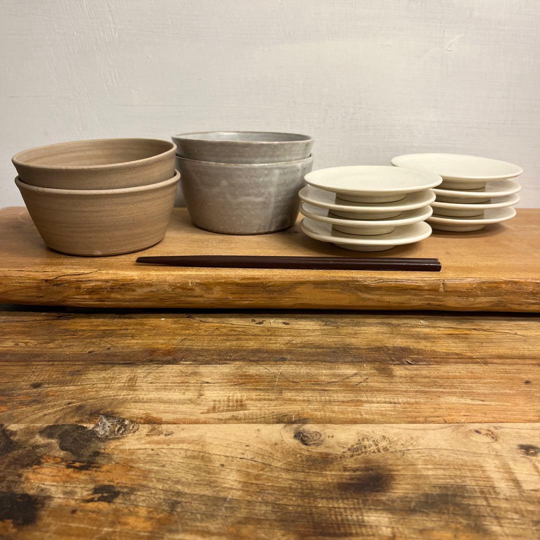 NBT　新品　陶器　陶芸作家　小皿4枚　252