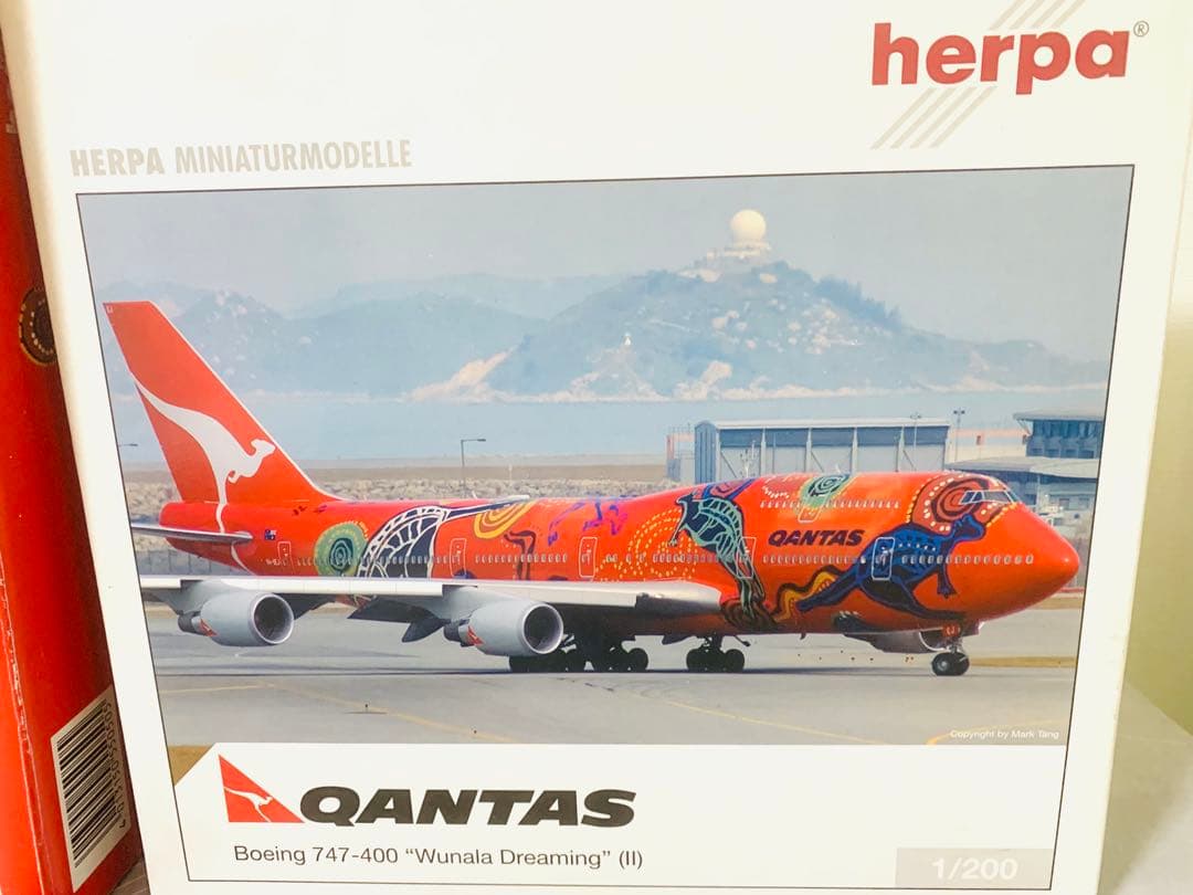 ヒラマヤの雪男‼️ｈｅｌｐａ製／カンタス航空Ｂ７４７－４００／２機セット