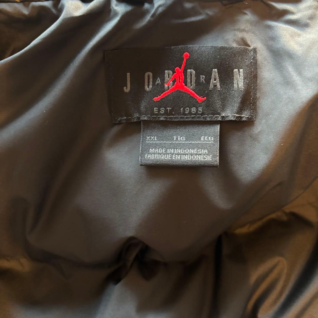 2XL NIKE ナイキ　ジョーダン　 ブラックロゴ フライト　ダウンベスト