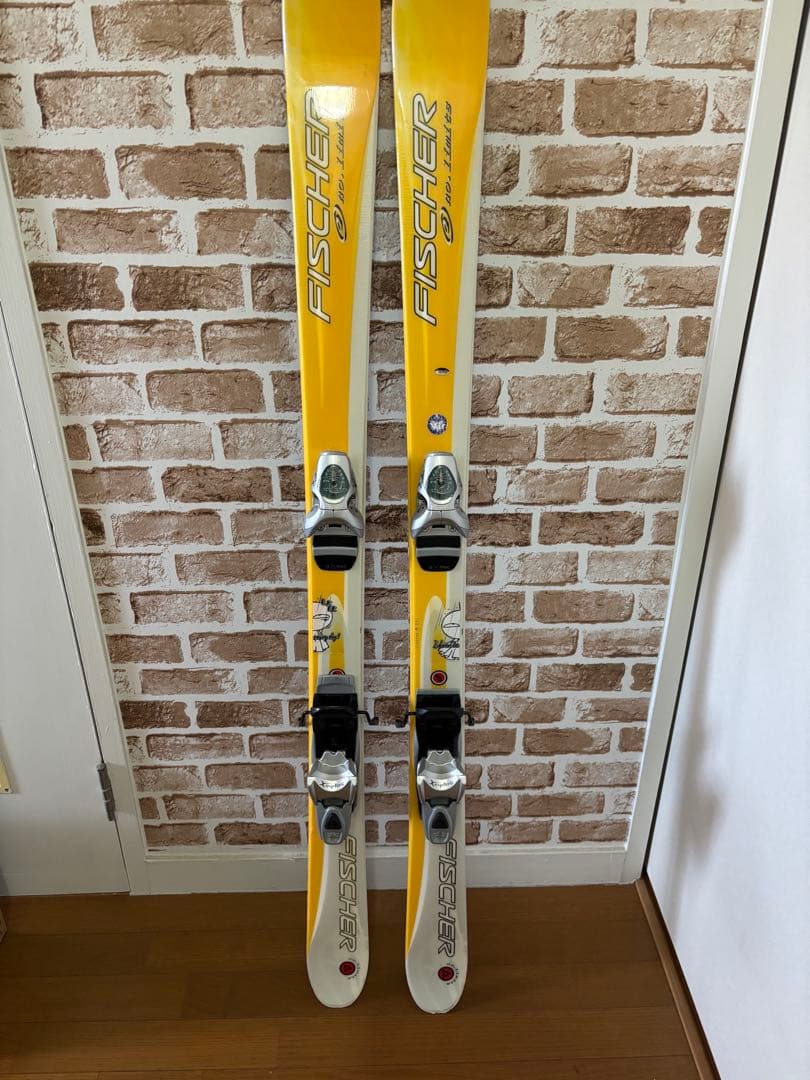 FISCHER イエロー スキー 板とポール