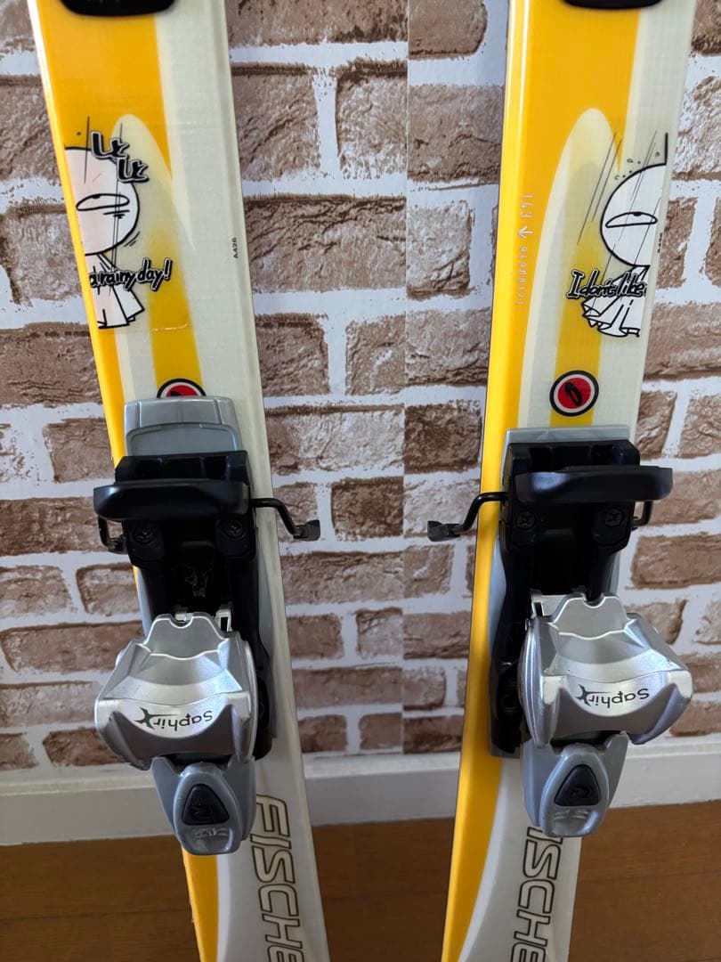 FISCHER イエロー スキー 板とポール