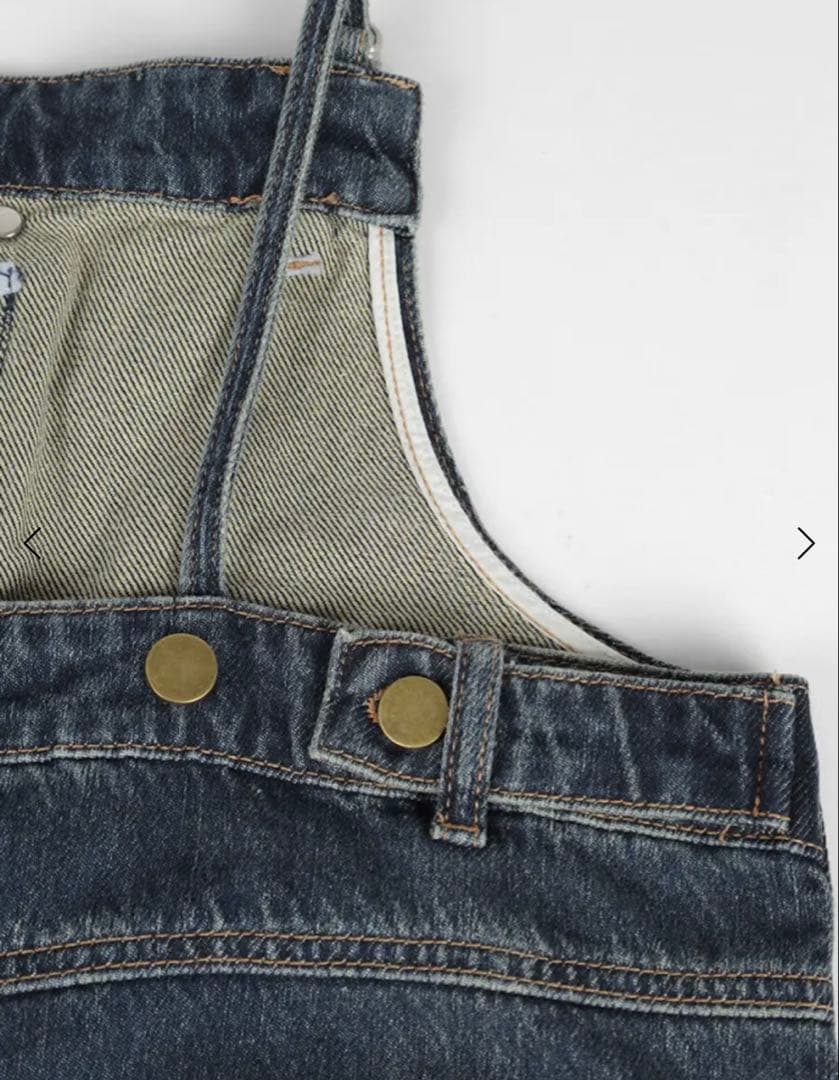 新品　RADIATE ラディエイト　アシメフロントデニムジャンパースカート