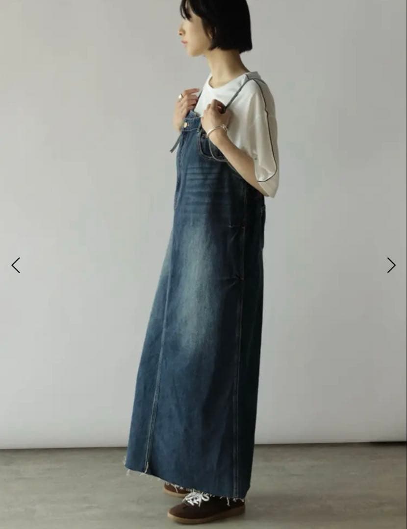 新品　RADIATE ラディエイト　アシメフロントデニムジャンパースカート