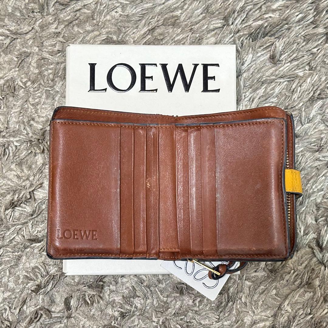 【ICHI☆】LOEWE アナグラム コンパクト ジップ ウォレット