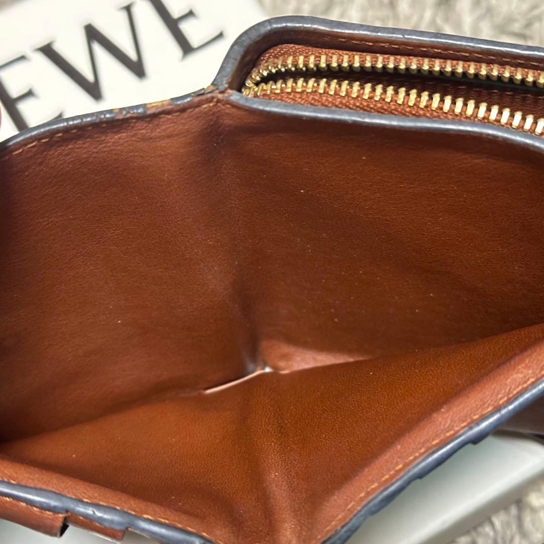 【ICHI☆】LOEWE アナグラム コンパクト ジップ ウォレット