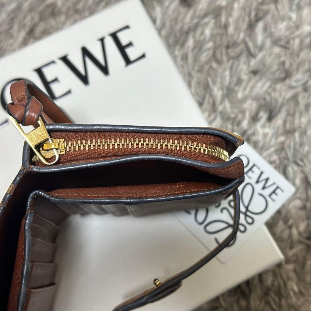【ICHI☆】LOEWE アナグラム コンパクト ジップ ウォレット