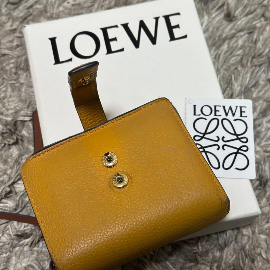 【ICHI☆】LOEWE アナグラム コンパクト ジップ ウォレット