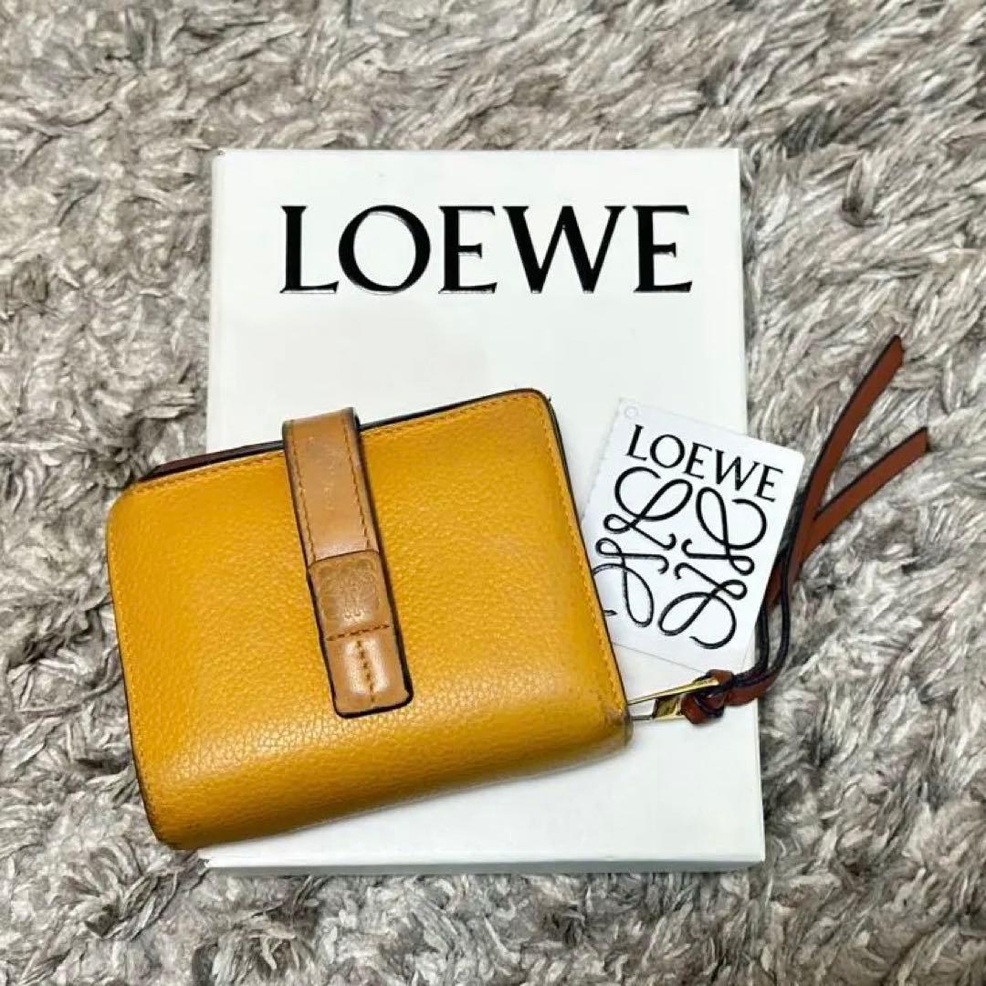 【ICHI☆】LOEWE アナグラム コンパクト ジップ ウォレット