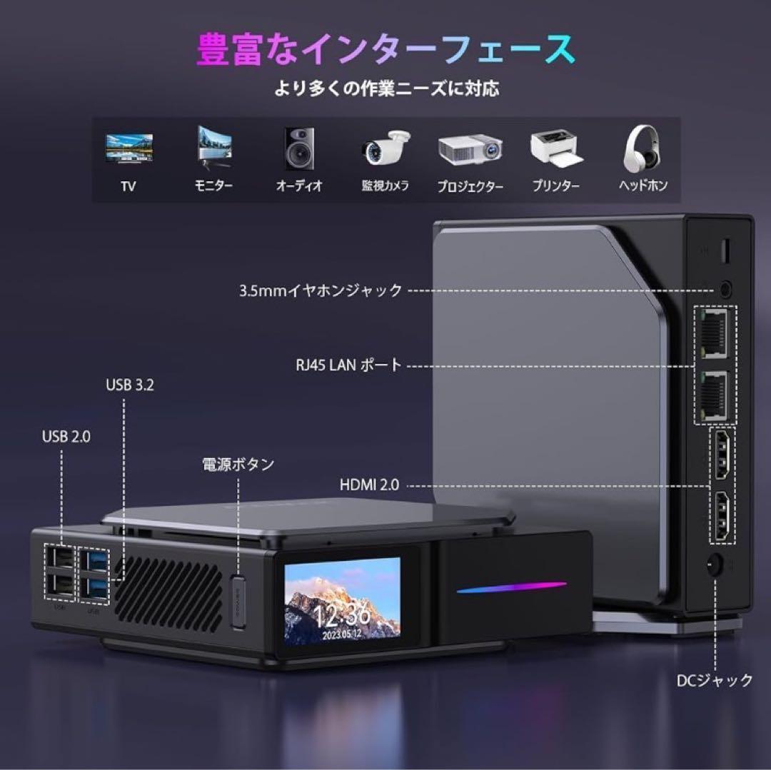 ミニpc 第12世代 n97【N150より速い】mini pc