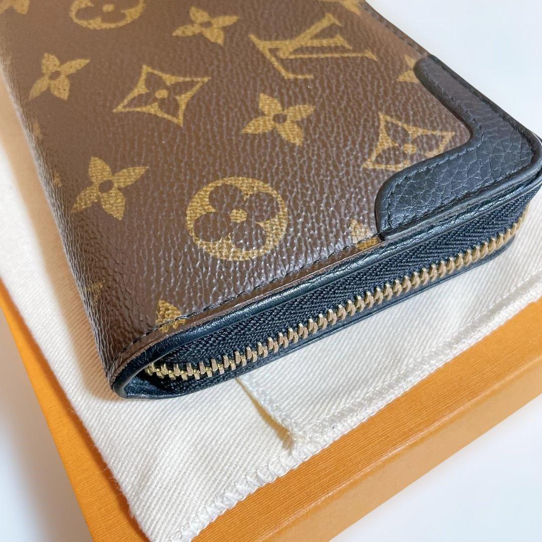 【美品】ルイヴィトン モノグラム ジッピーウォレット レティーロ ブラック