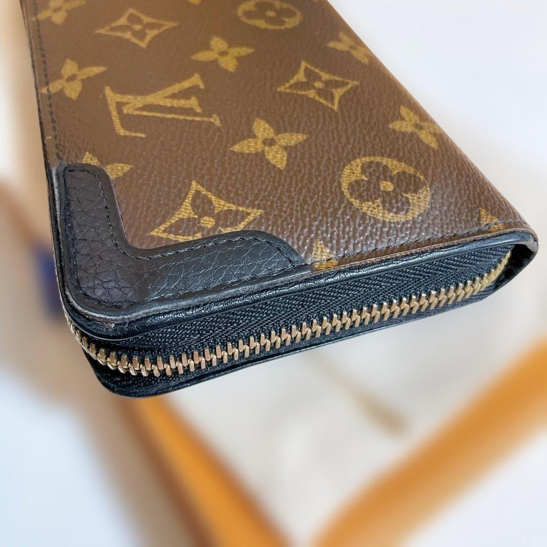【美品】ルイヴィトン モノグラム ジッピーウォレット レティーロ ブラック
