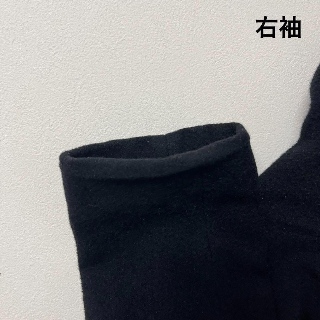 コルピエロ　ロングコート　レディース　34　チェスター　カシミヤ混　ウール　黒