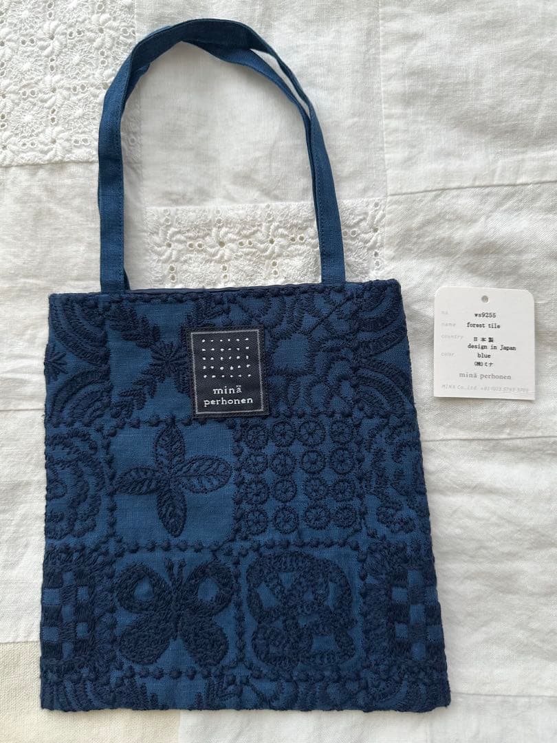ミナペルホネン ミニバック　フォレストタイル