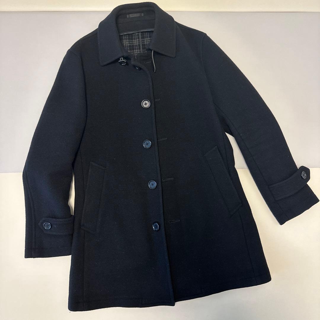 Burberry ブラックウールコート