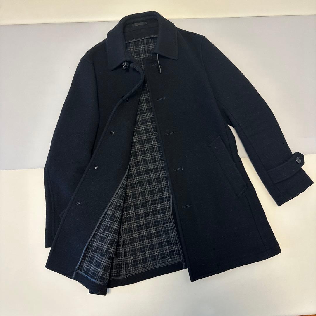 Burberry ブラックウールコート