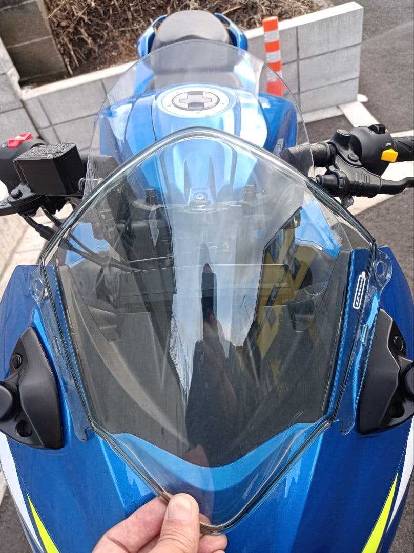 ★ GixxerSF ジクサーSF ダブルバブル スクリーン シールド バイザー