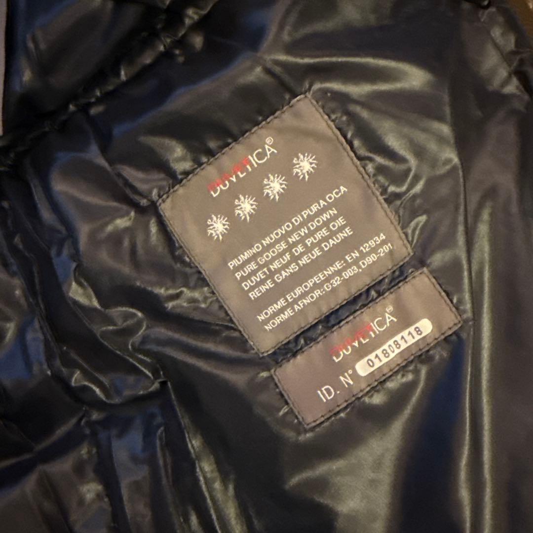 未使用デュベティカDUVETICAオリーブグリーン ファー付ダウンロングコート