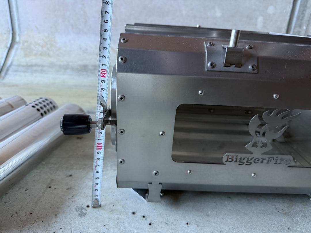 薪ストーブ ステンレス製 グリル付き　ガラス付き