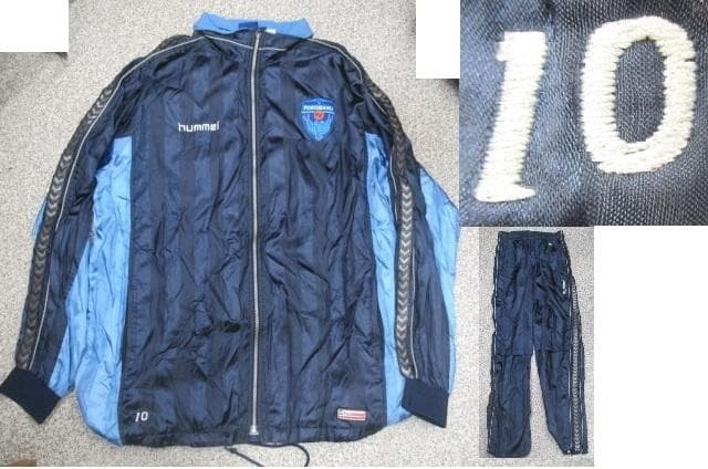 刺繍10番上下入り）横浜FC上下ナイロンセットアップ