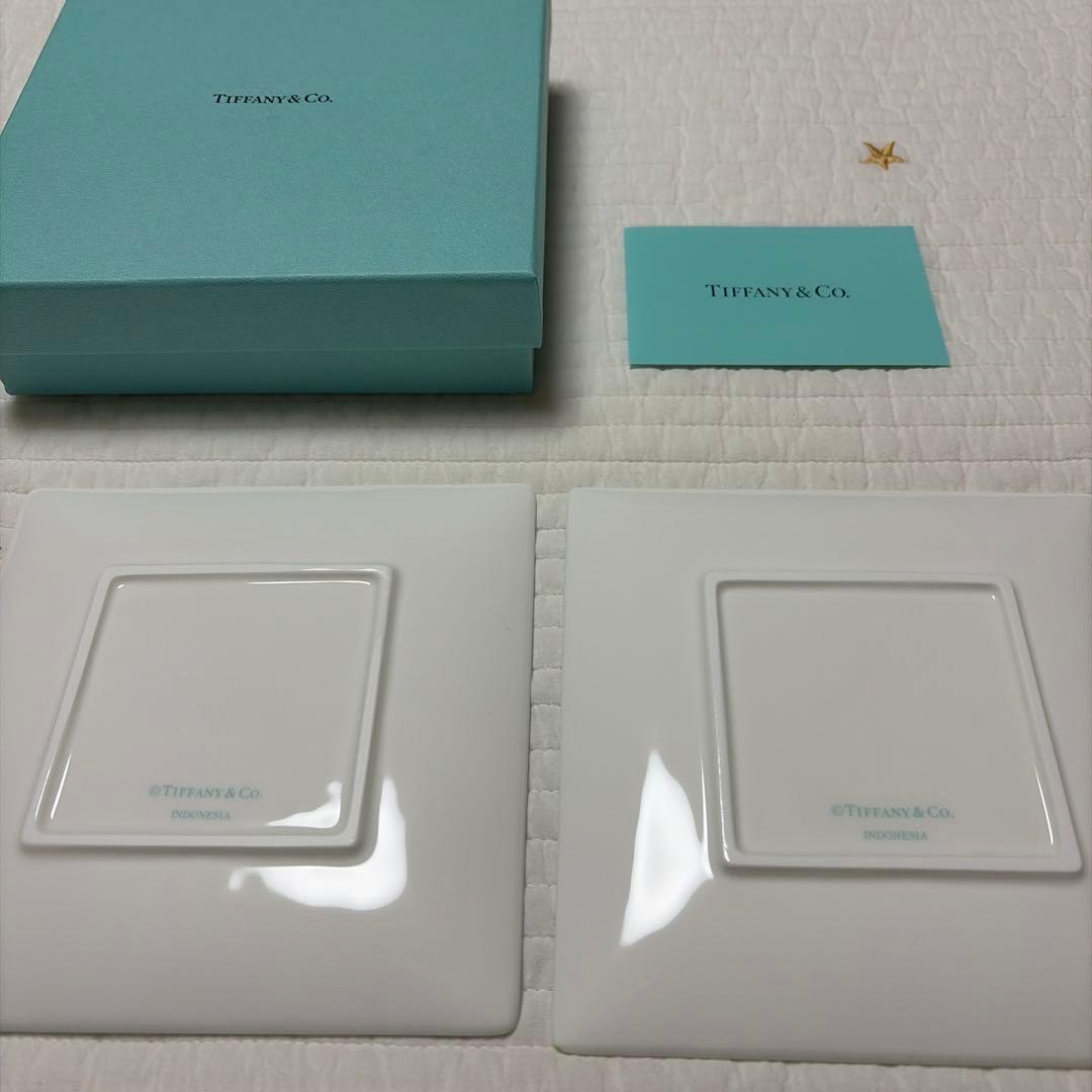 ティファニー ブルーボウデザートプレートセット