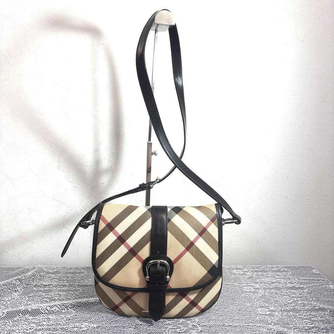 バーバリー Burberryショルダーバッグ ノバチェック PVCメガチェック