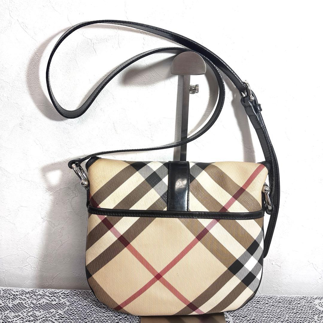 バーバリー Burberryショルダーバッグ ノバチェック PVCメガチェック