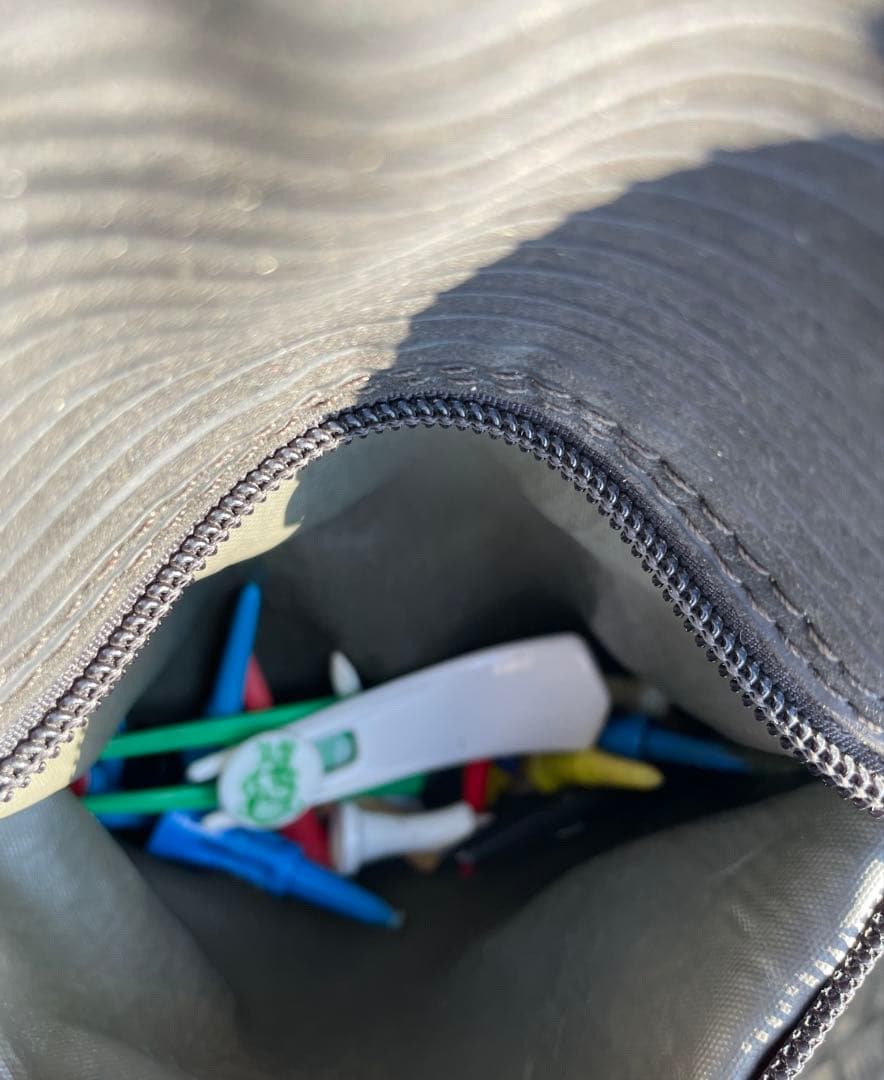 黒 合成皮革 スタンドゴルフバッグ