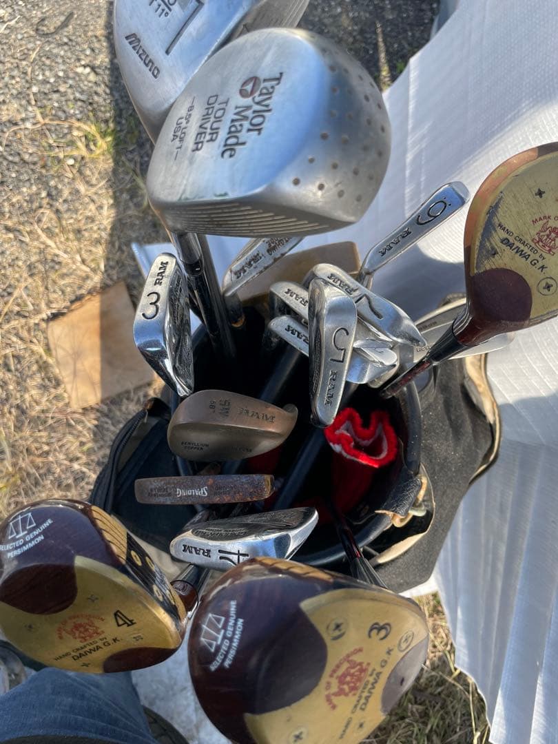 黒 合成皮革 スタンドゴルフバッグ