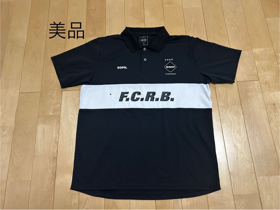 美品 PANEL POLO ポロシャツ S ブラックFCRB-230022