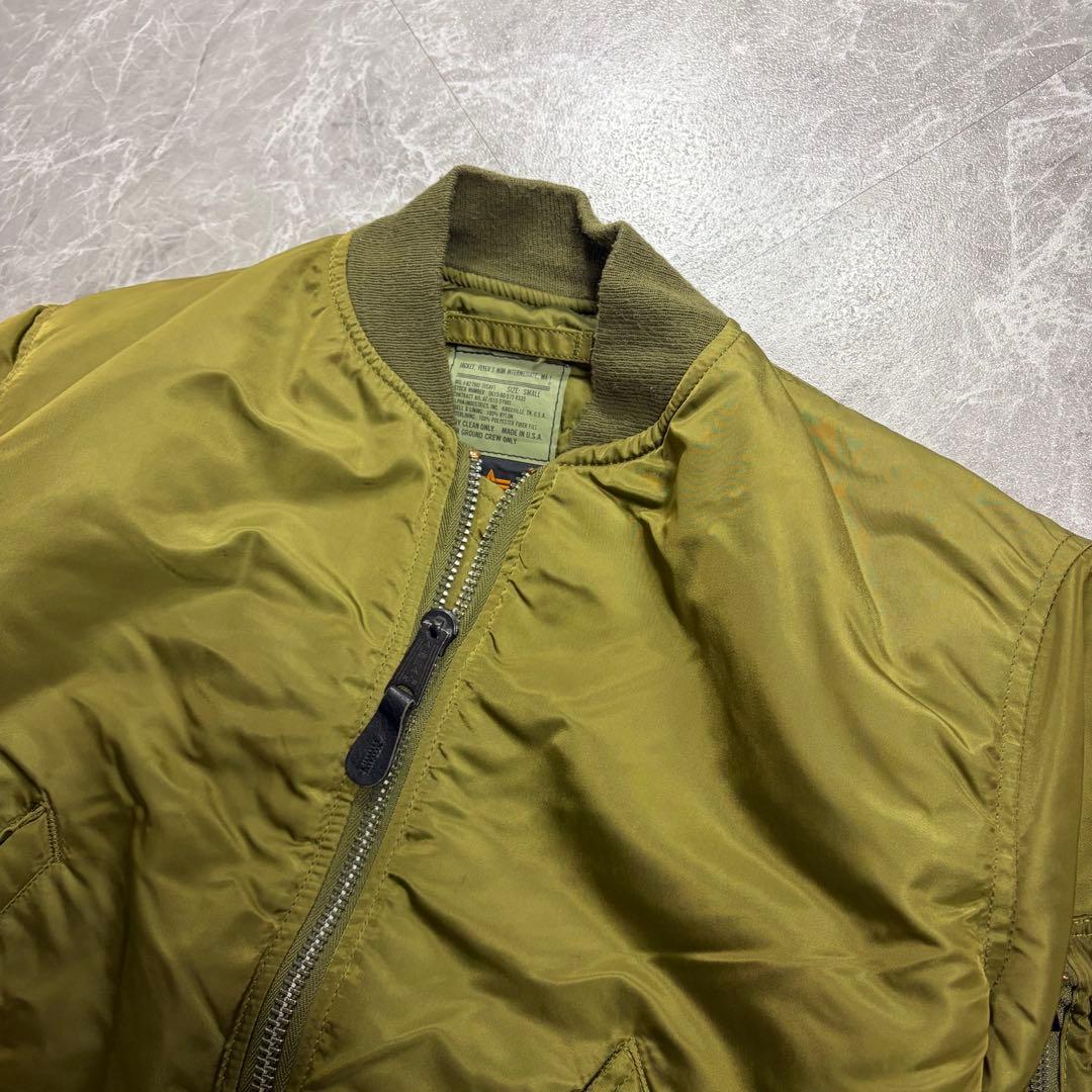 ALPHA アルファ ma-1 USA製　y2k 短丈　フライトジャケット