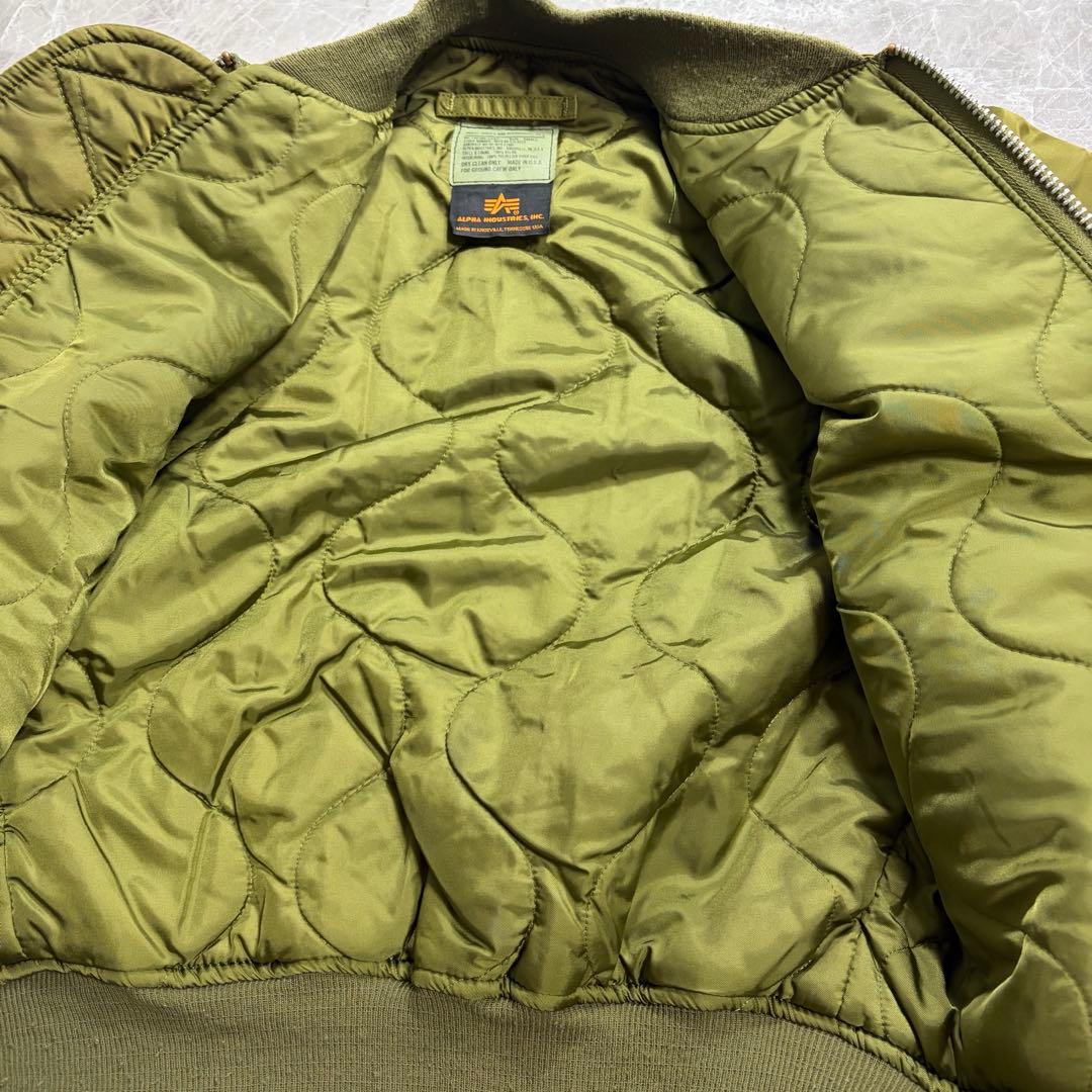 ALPHA アルファ ma-1 USA製　y2k 短丈　フライトジャケット