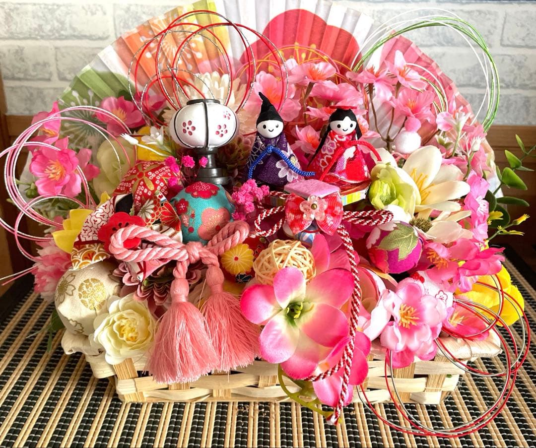 ひな祭り 扇子型装飾❣️bom☆k断捨離始めます❣️3点セット
