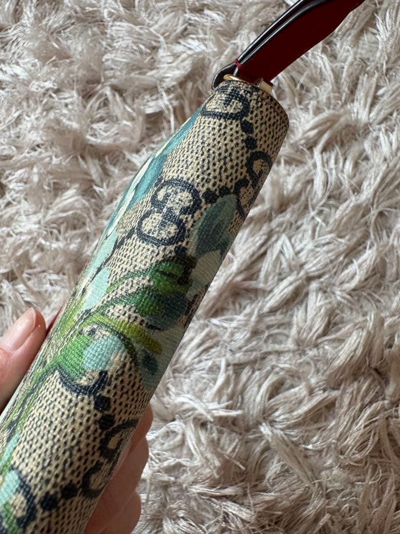 グッチ GG 花柄　ブルームス ケース カード ラウンドファスナー