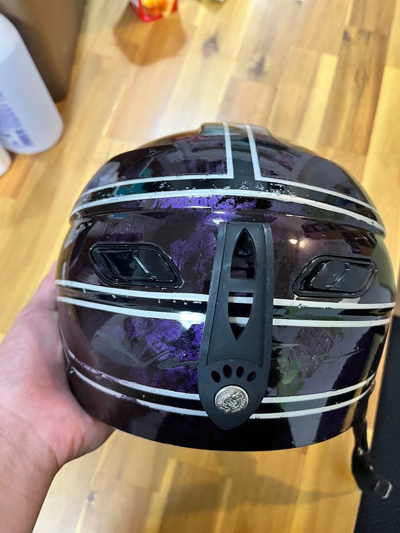 ヤールーヘルメット パープル 塗装済み