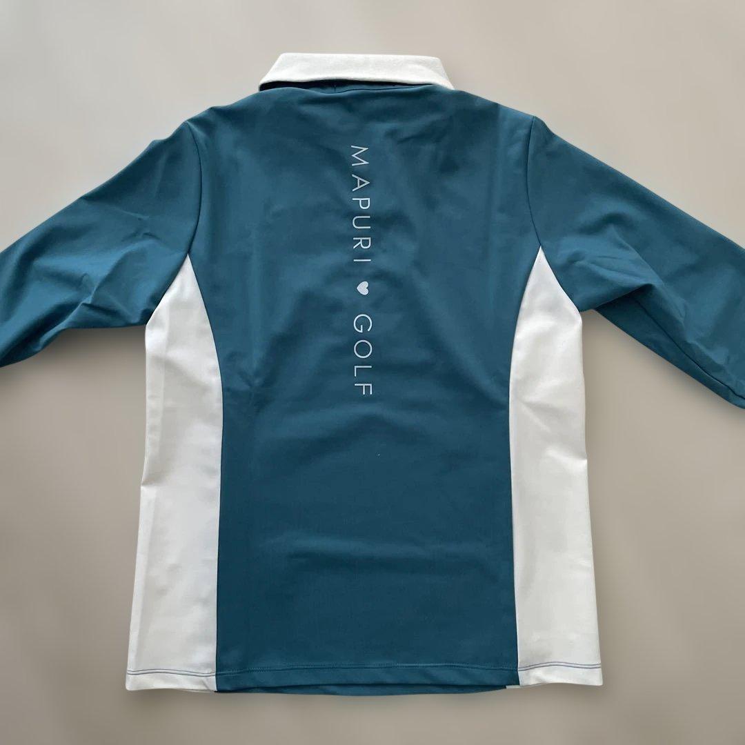 MAPURI GOLF 衿マイクロフリースバックロゴZIPポロ TRQ S