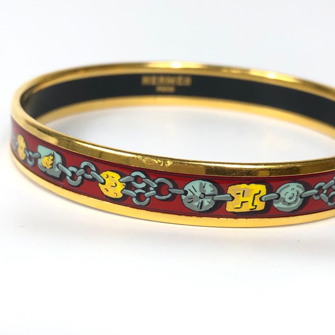 ★7F374 エルメス ブレスレット バングル エマイユPM