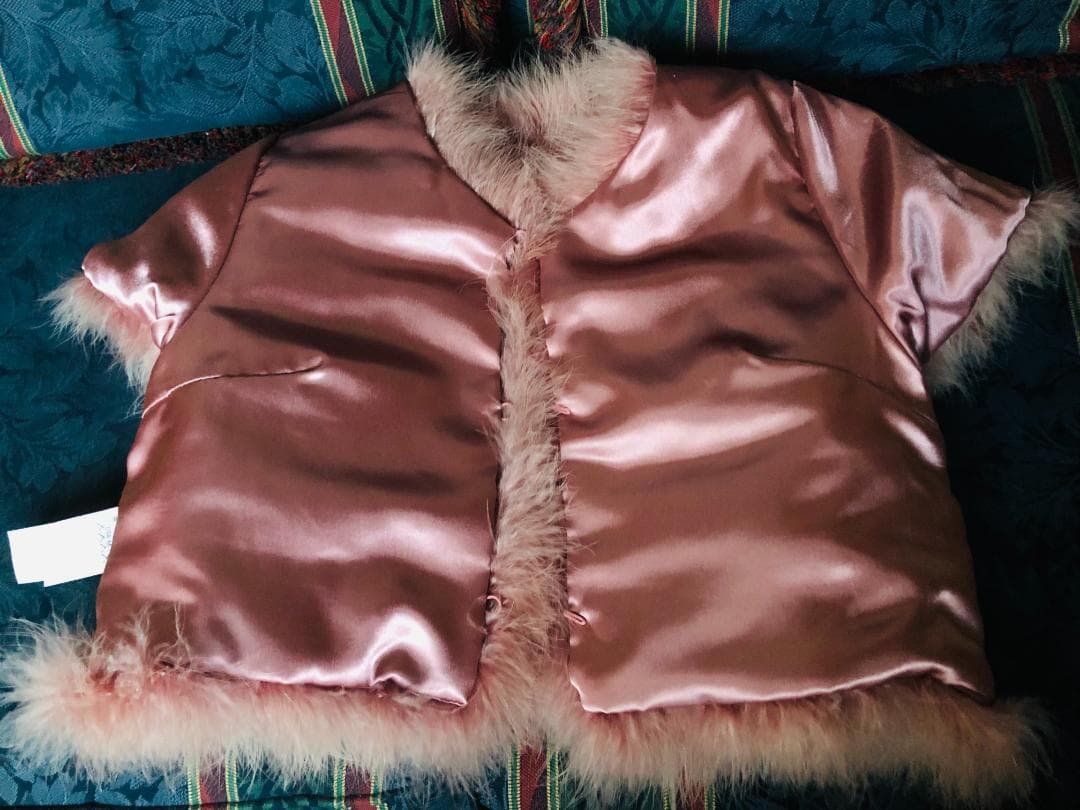 SCHERVINO Street 　フェザーコート　ピンクパープル＊ M