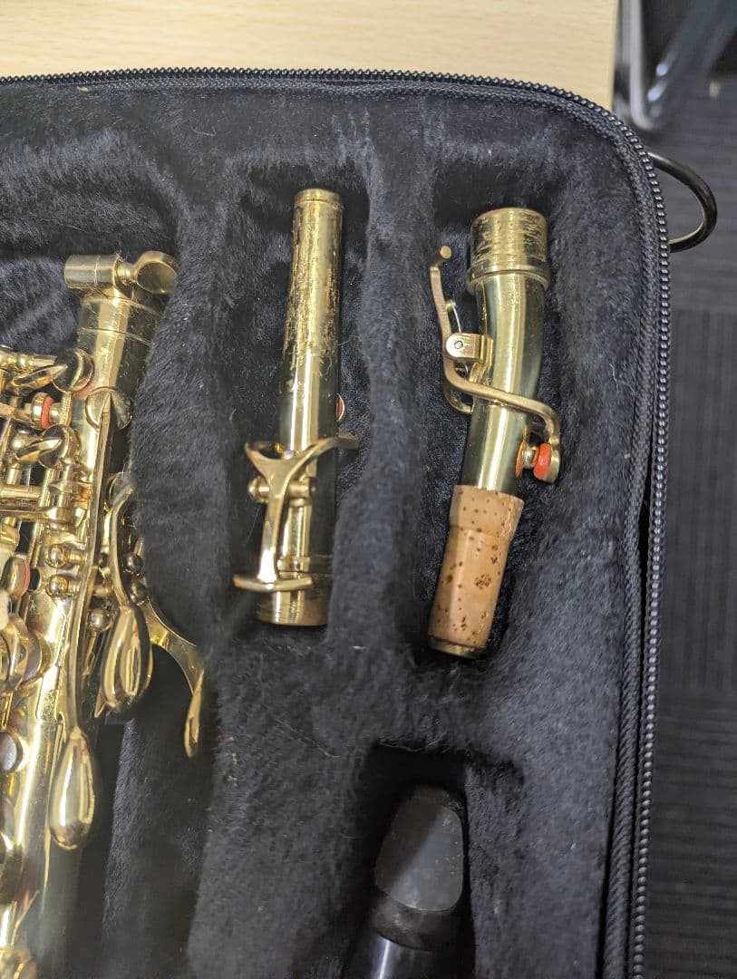 ソプラノサックス本体 パールキー付き　ジャンク品