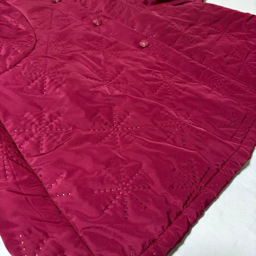 【美品】ホコモモラ パンチング 中綿 ロングコート 裏ボア ふわふわ　Aライン